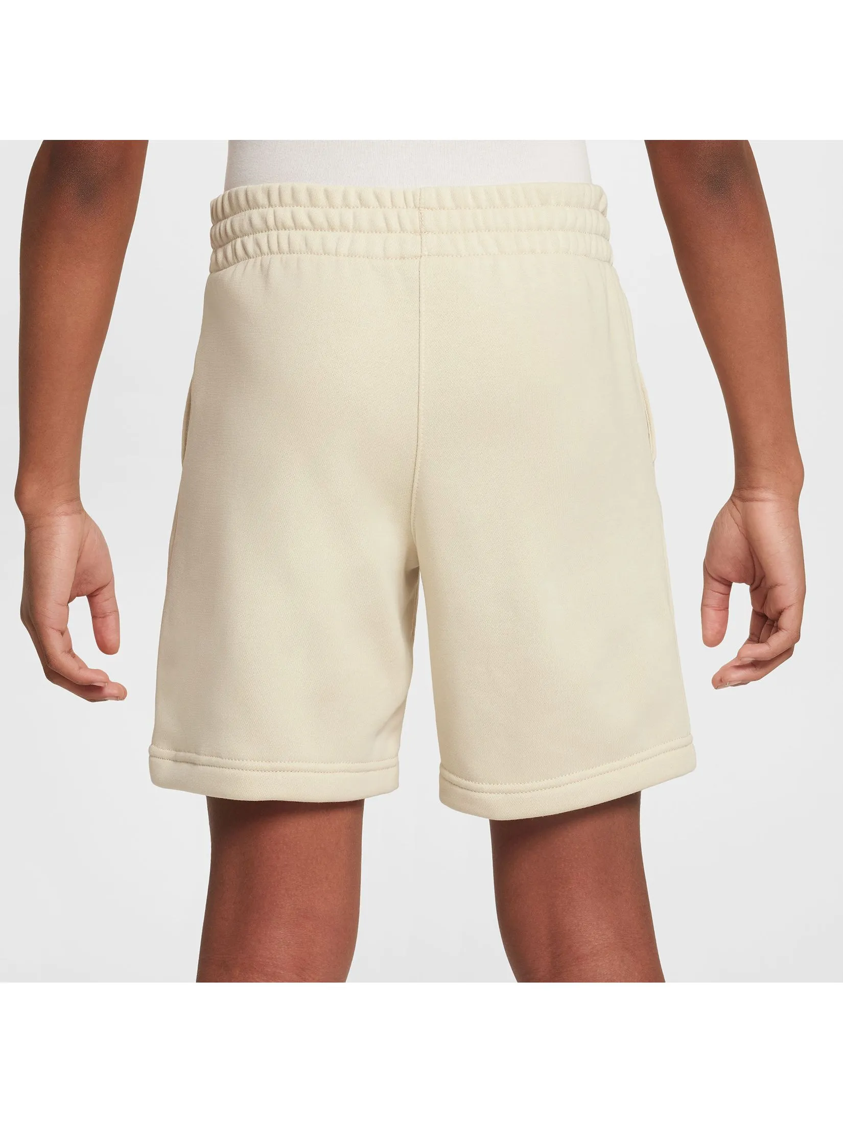 NIKE KIDS Unisex Shorts French Terry Lt Khaki/Lt Khaki/Parachute Beige/Sail