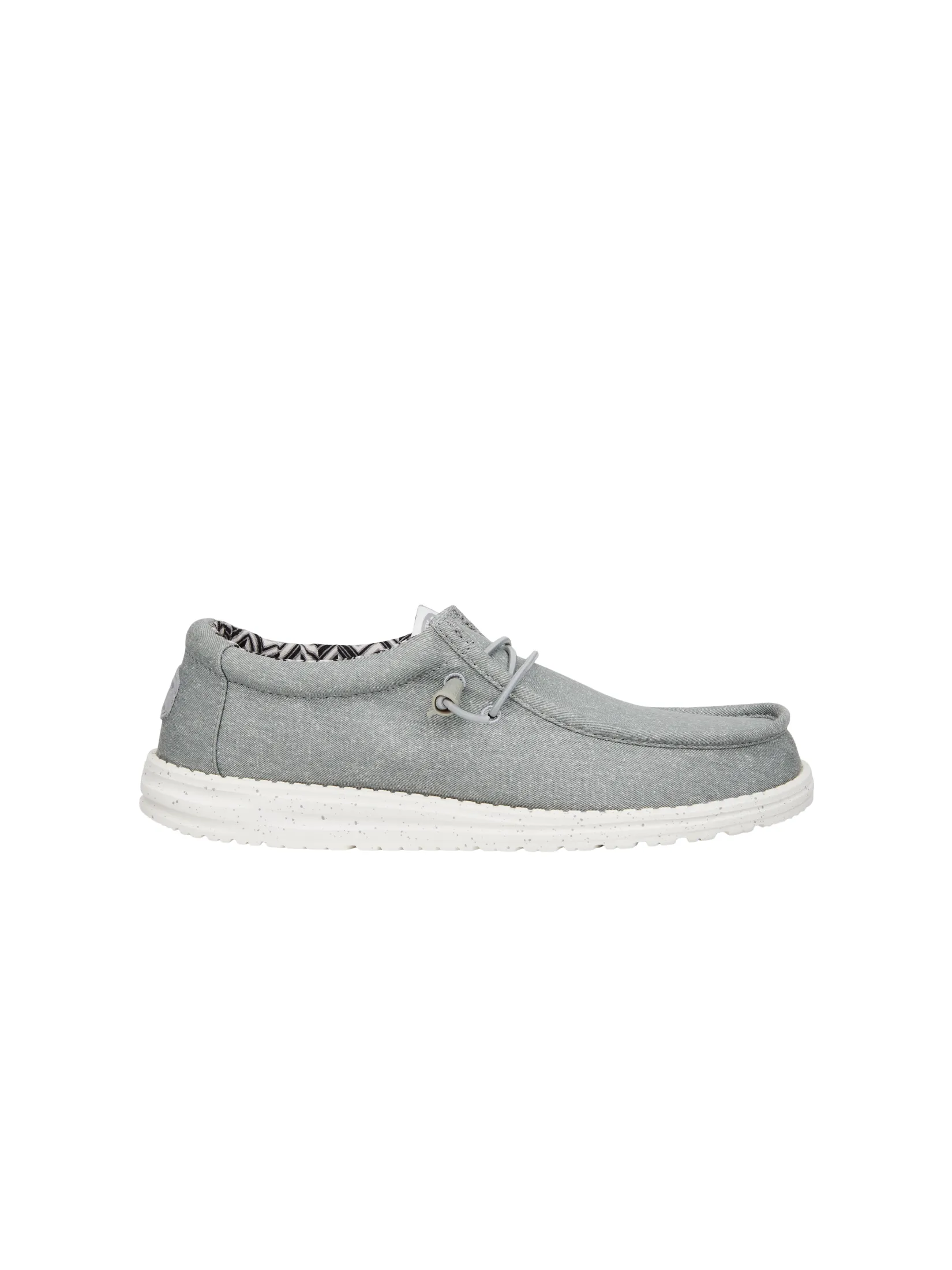 HEYDUDE WALLY STRETCH CANVAS  - LIGHT GREY