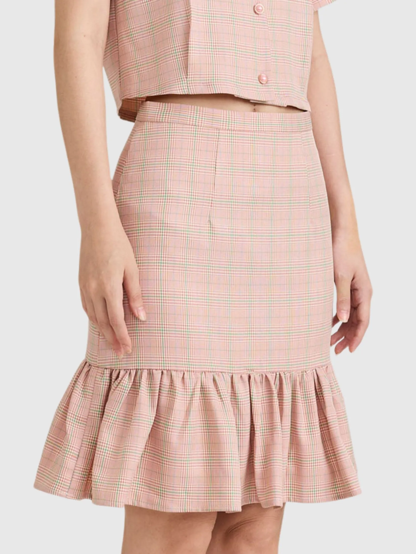 AMILA Women Skirt Short Chack Spun Rose Red