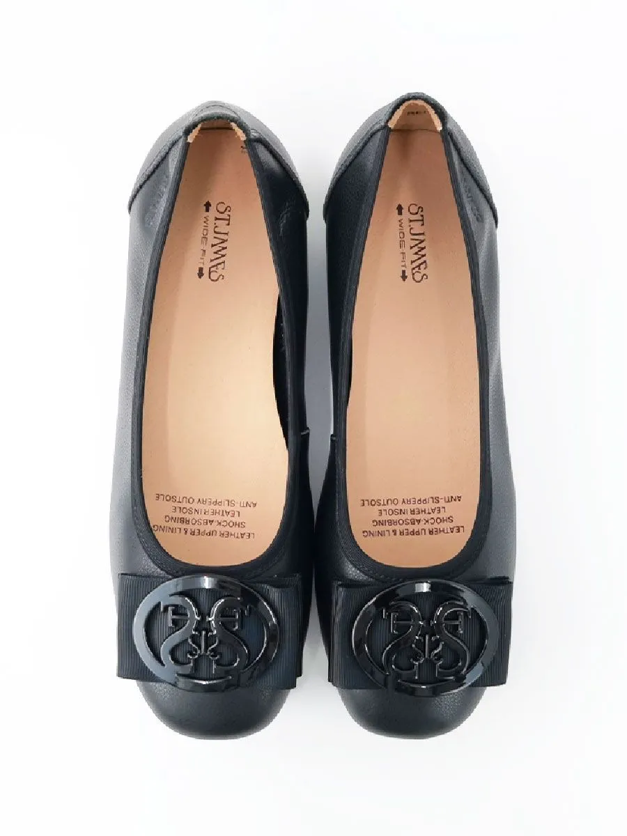 ST.JAMES WOMEN FLATS RENNES BLACK