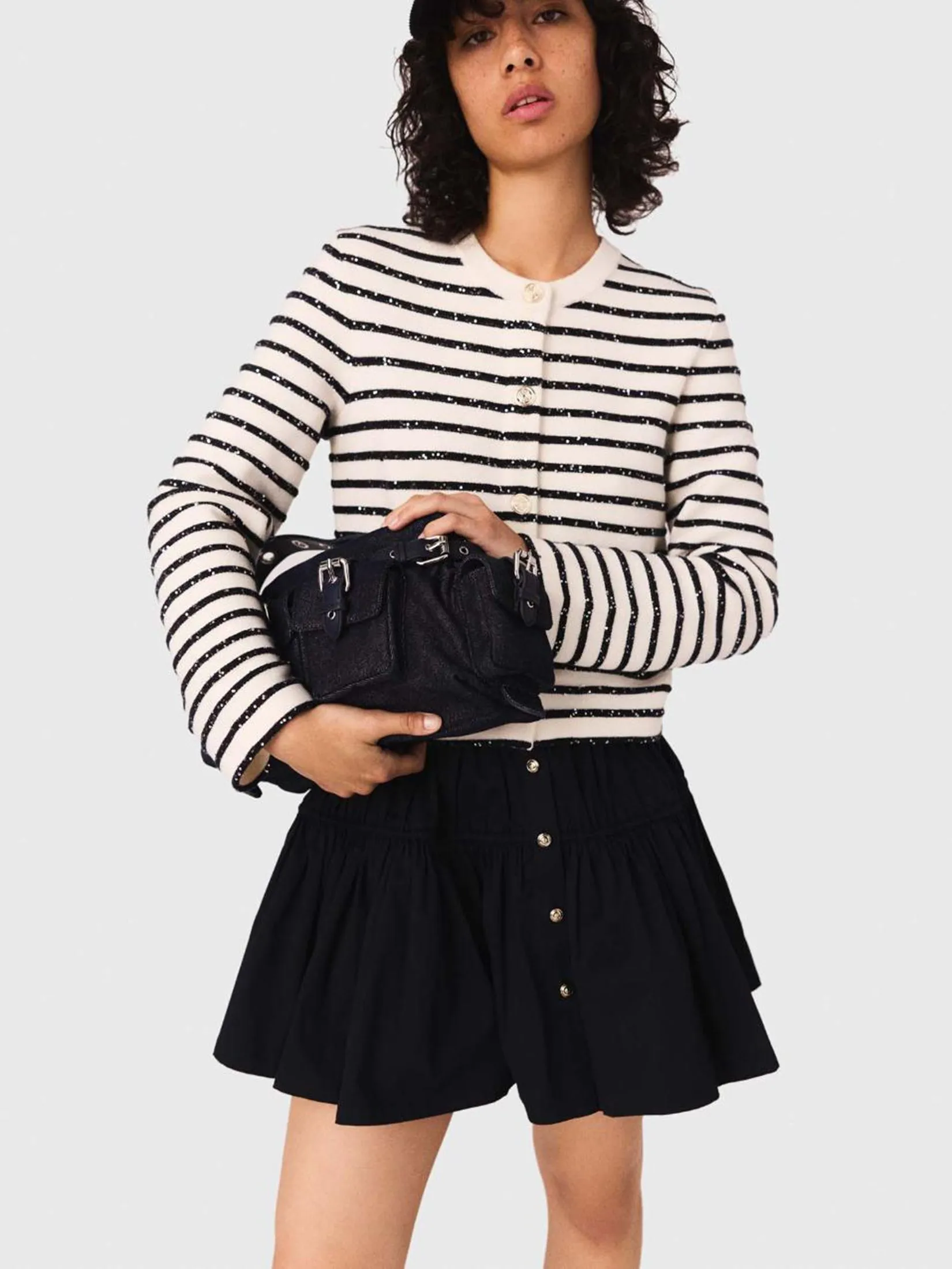 MAJE Women Cardigan Wool with Snaps