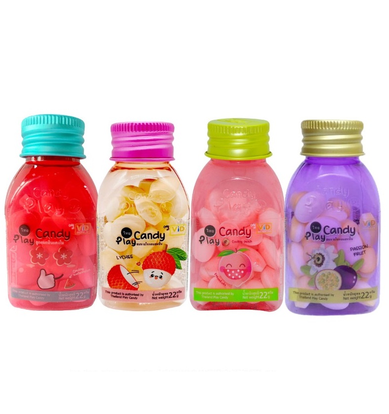 Освежающие конфеты Play с фруктовым ароматом 22 гр 5 вкусов