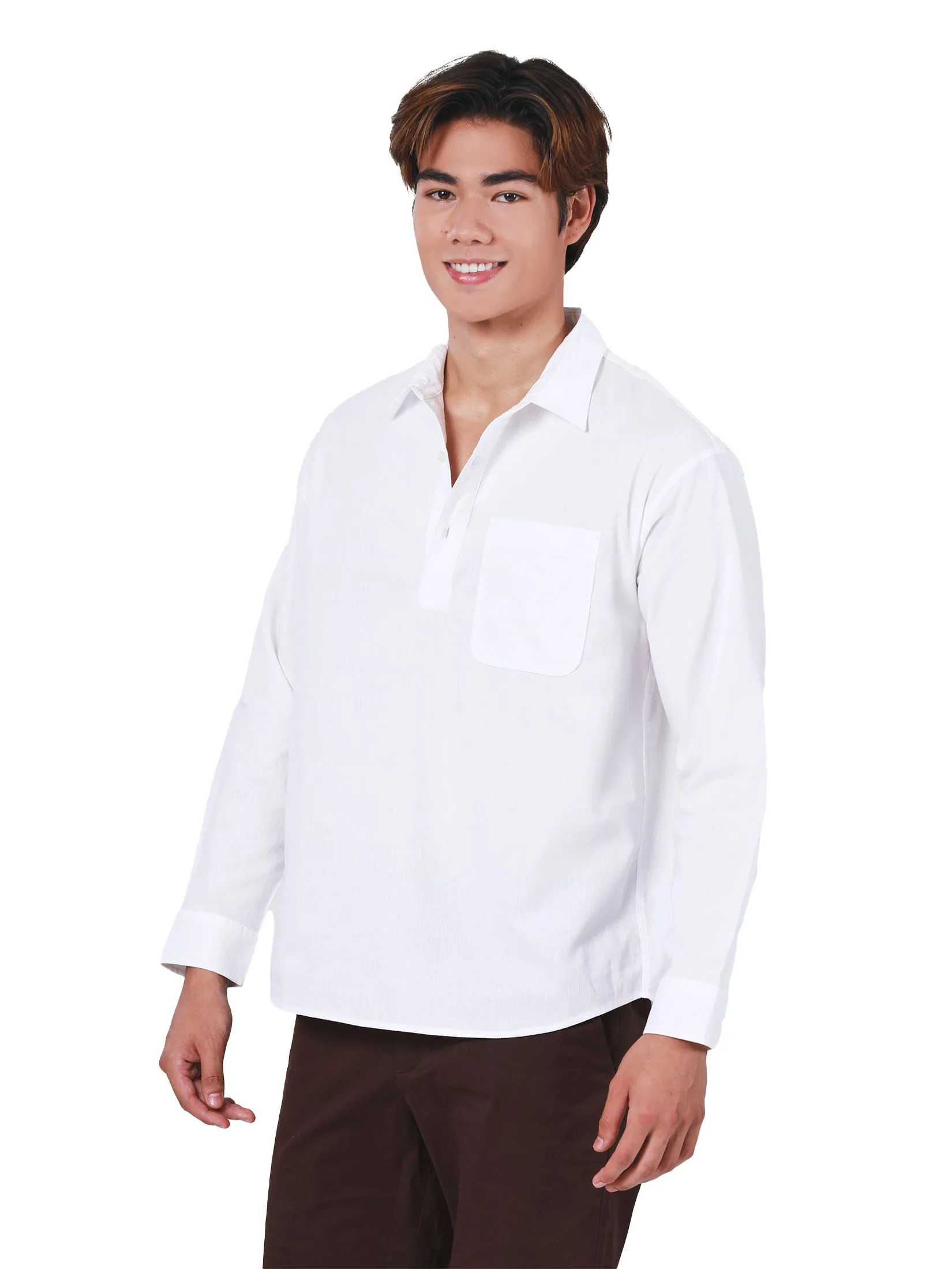 JOHN HENRY Men's Long Sleeves Shirts (Regular Fit) REJUVENATE VACATION White