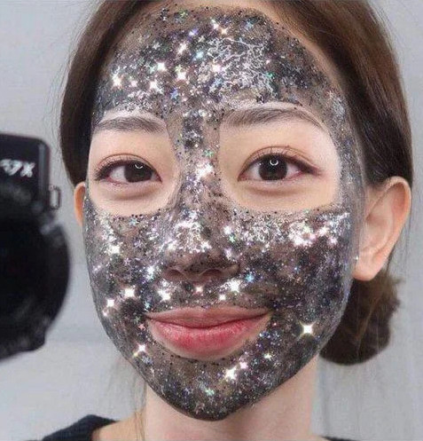 Восстанавливающая блестящая детокс - маска для лица Ystar 220 гр