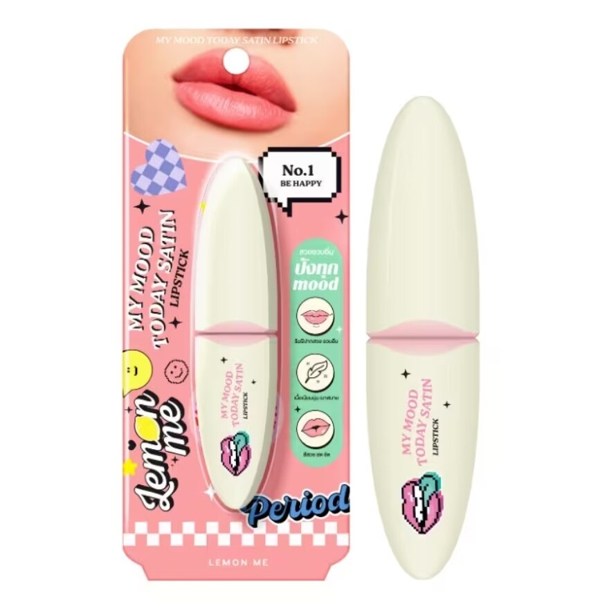 Lemon Me My Mood Today Satin Lip 01 - 03 Be Excited