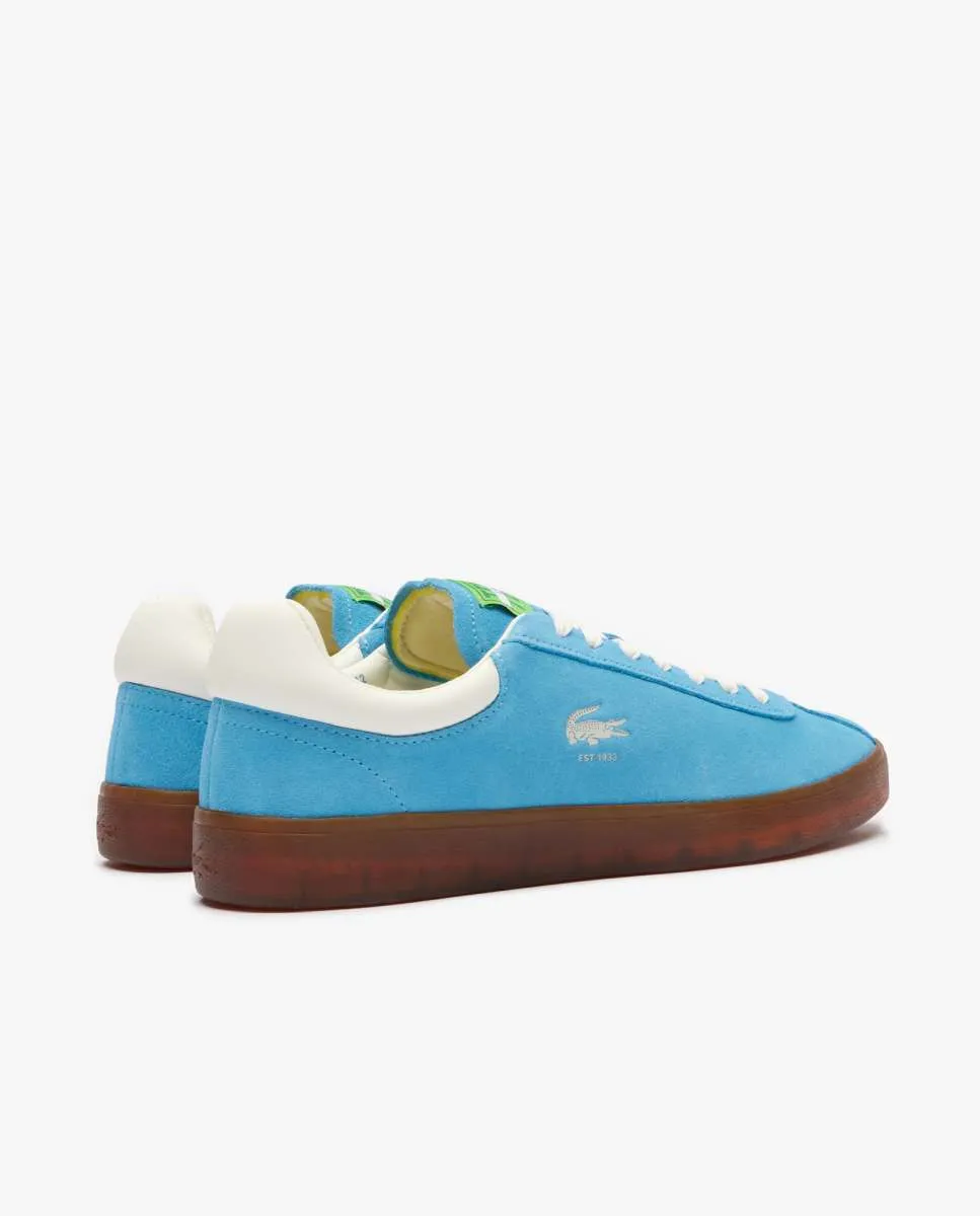 LACOSTE Men’s Baseshot Suede Trainers Blue