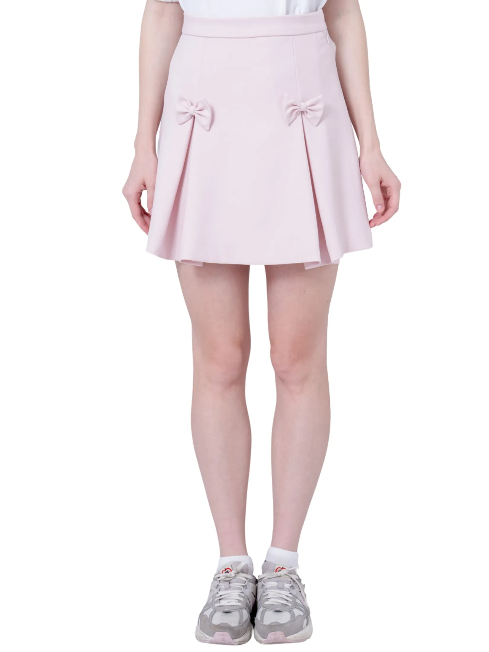 AMILA Women Skirt Short Suiting Spendex Pink