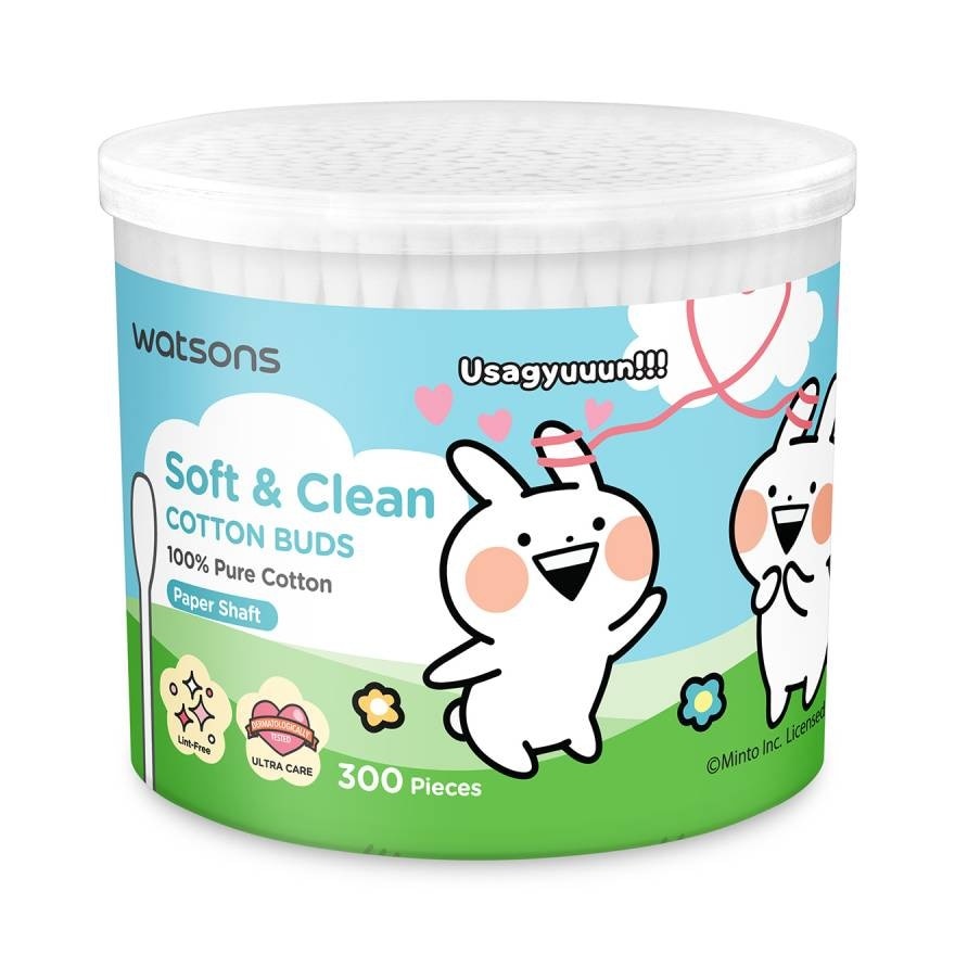 Watsons Paper Shalf Cotton Buds 300s (Usagyuun).
