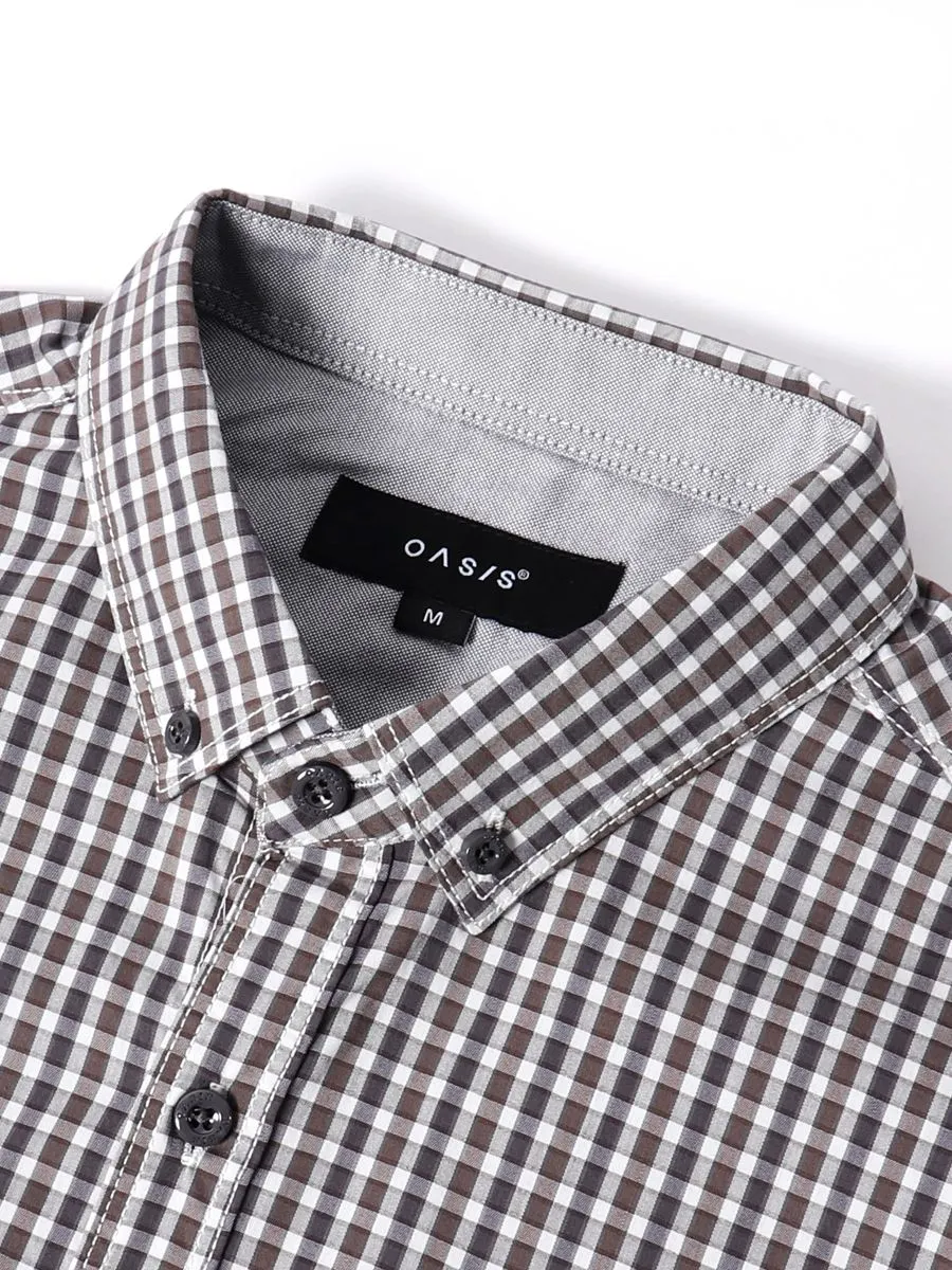 OASIS Men's Short sleeve polo shirt Brown