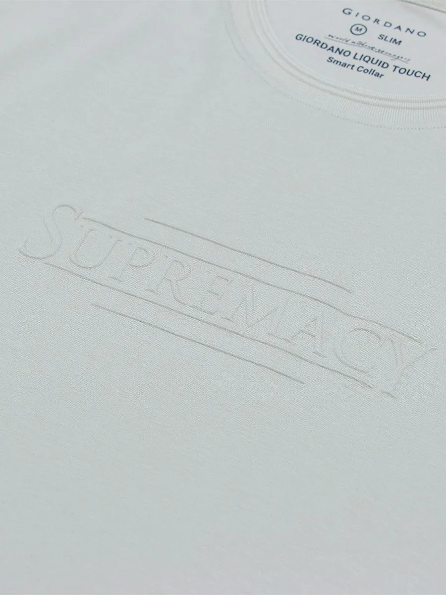 GIORDANO Men's Interlock Smart Tee (Liquid Touch) Pale pine green