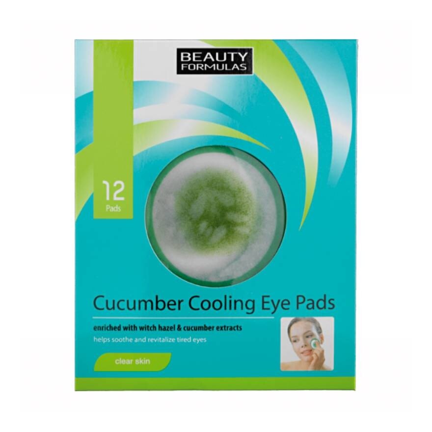 Beauty Formulas Cucumber Cooling Eye Pads 12pcs.