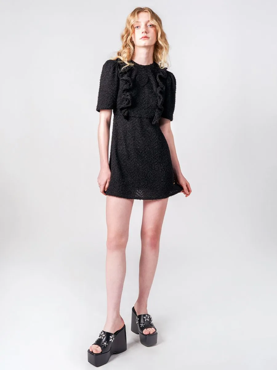 KLOSET (PF24)Knit Midi Dress Black Size - L