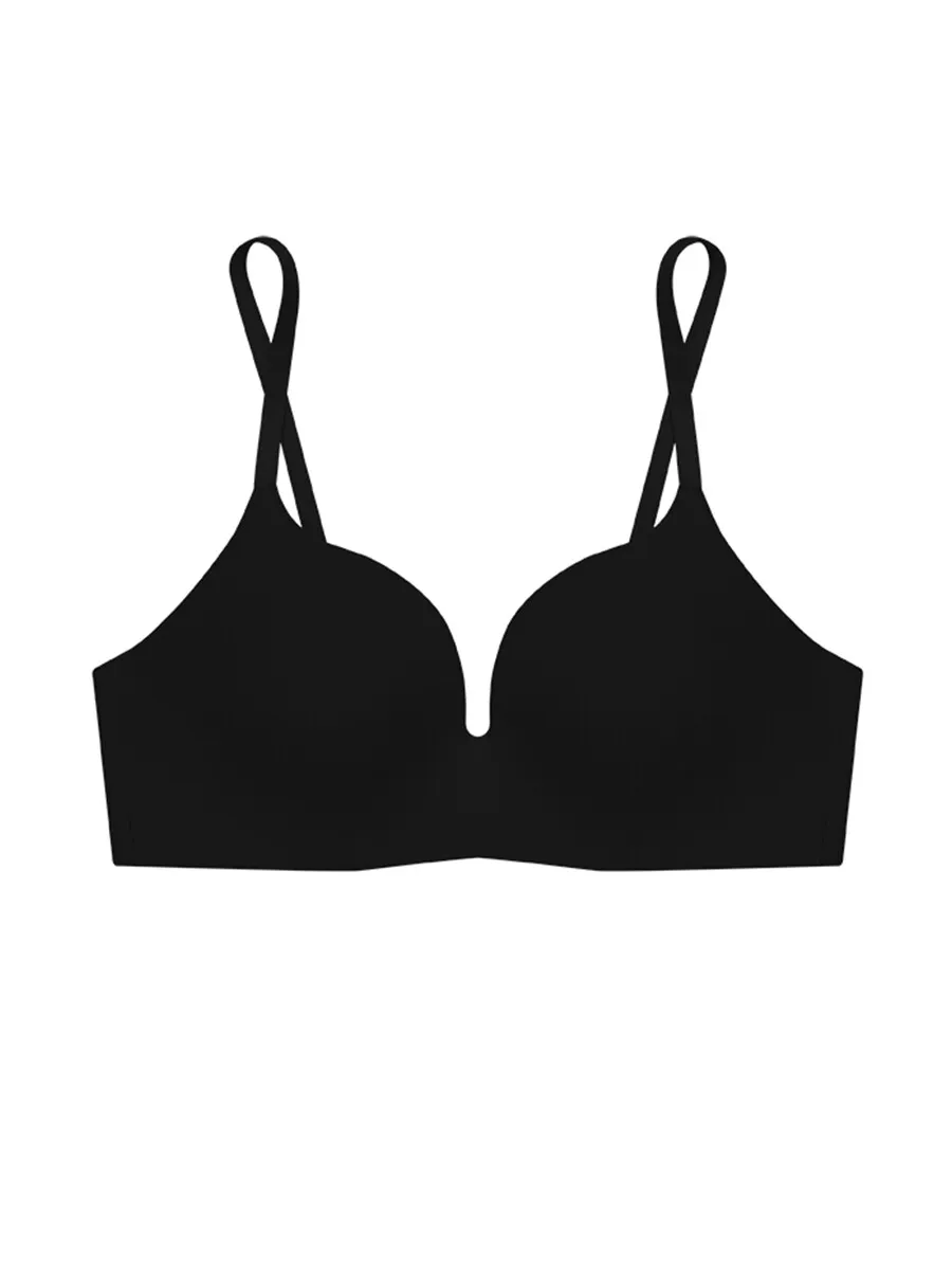 SABINA Soft Doomm Women Seamless Wireless Bra - Black