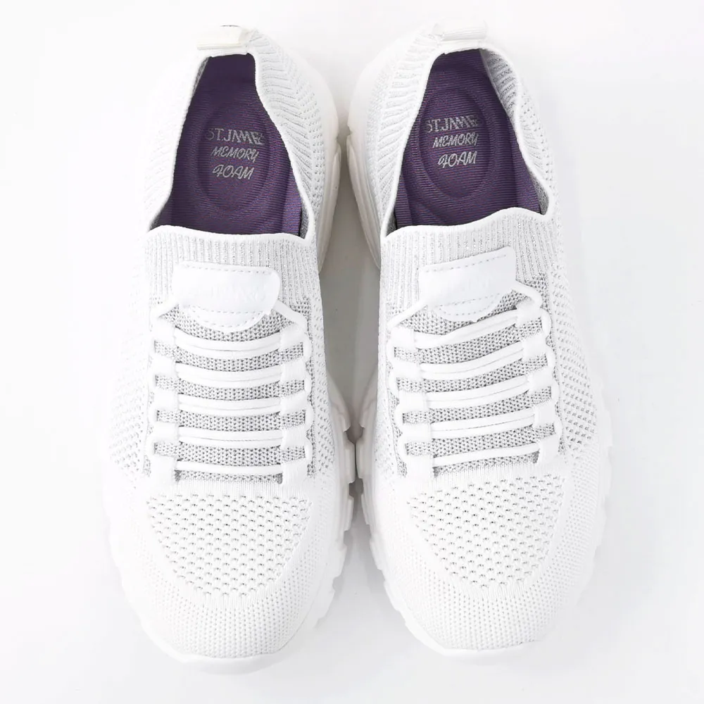 ST.JAMES SNEAKERS BRISTOL WHITE/SILVER