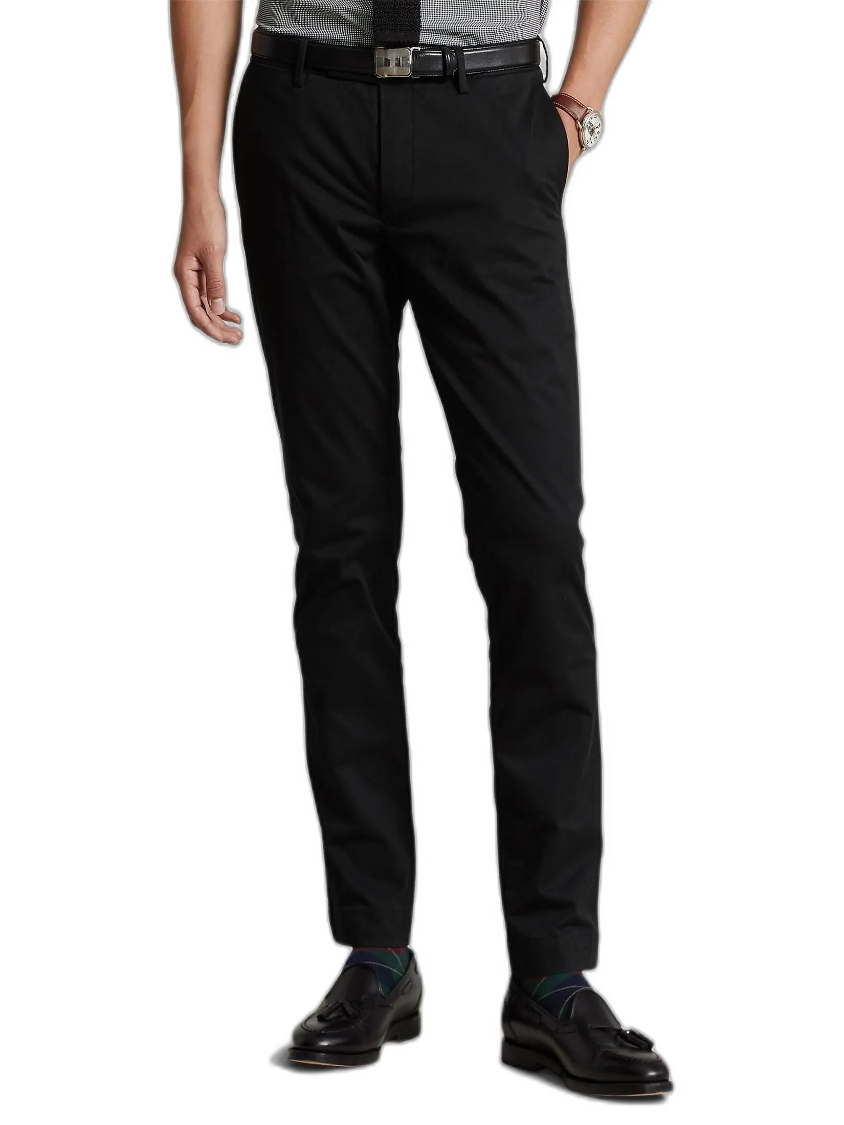 POLO RALPH LAUREN Polo Ralph Lauren PANTS-Stretch Slim Fit Chino Pant MNPOPNT14G20034 001 BLACK