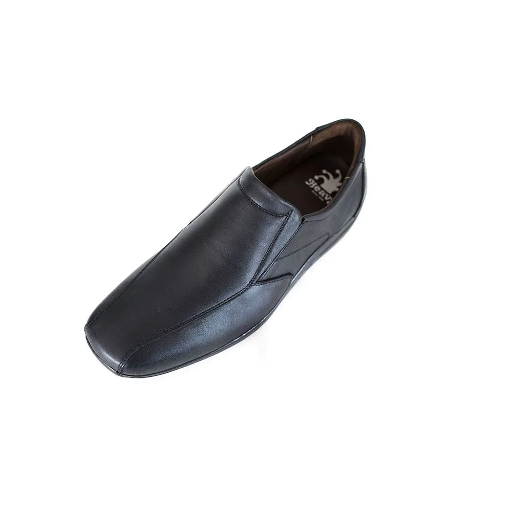 HEAVY Black leather formal shoes VB6242