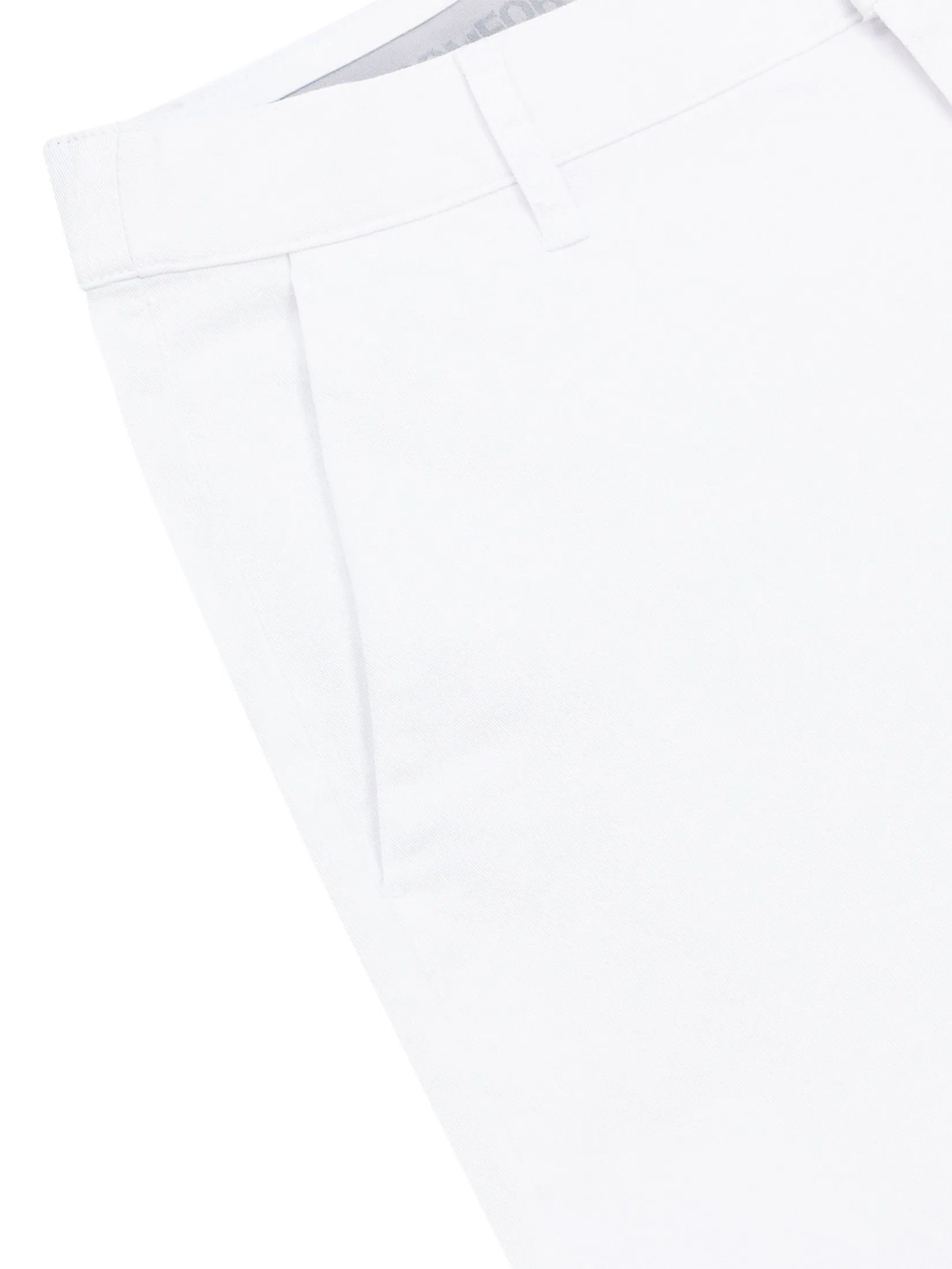 GIORDANO Men's Slim Easy Care Stretch Pants (180° Elastic Waist) White