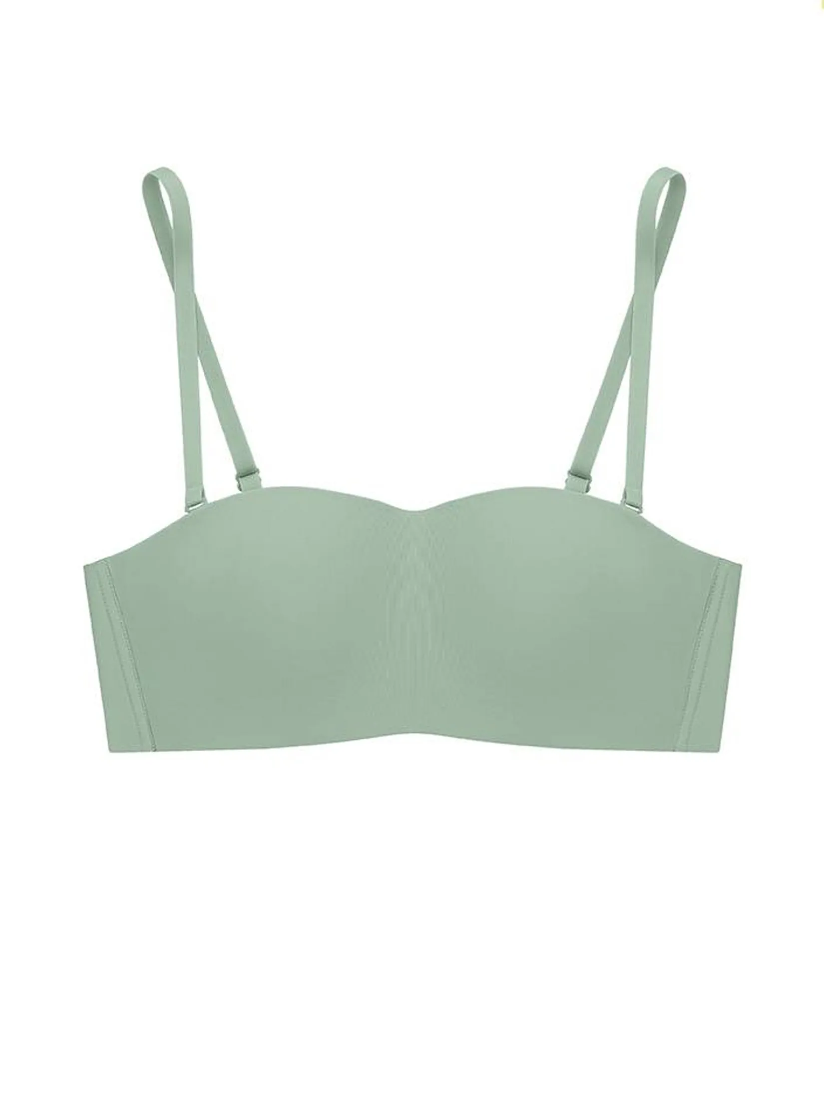 SABINA [Online Exclusive] Woman Pretty Perfect Seamless Wireless Strapless Bra - Dark Green