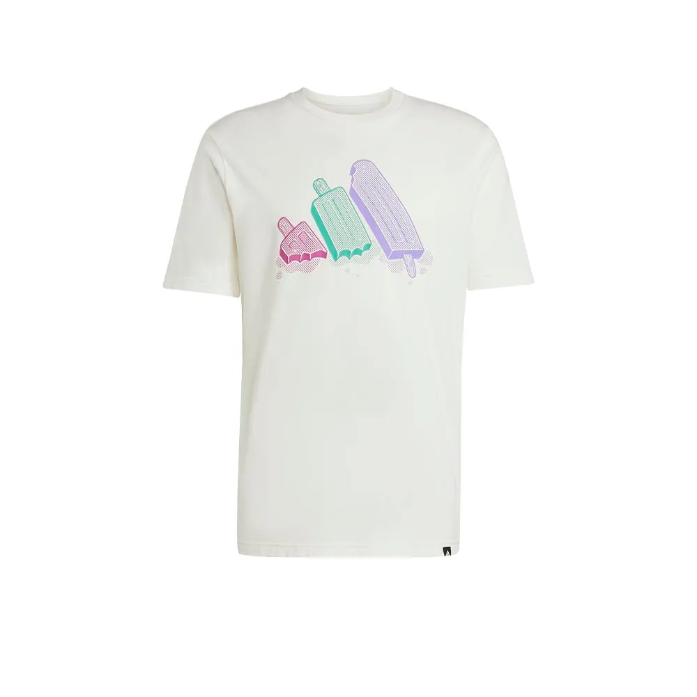 ADIDAS Lounge Ice Graphic Men T-Shirt Cream - AD001AP080EJTH