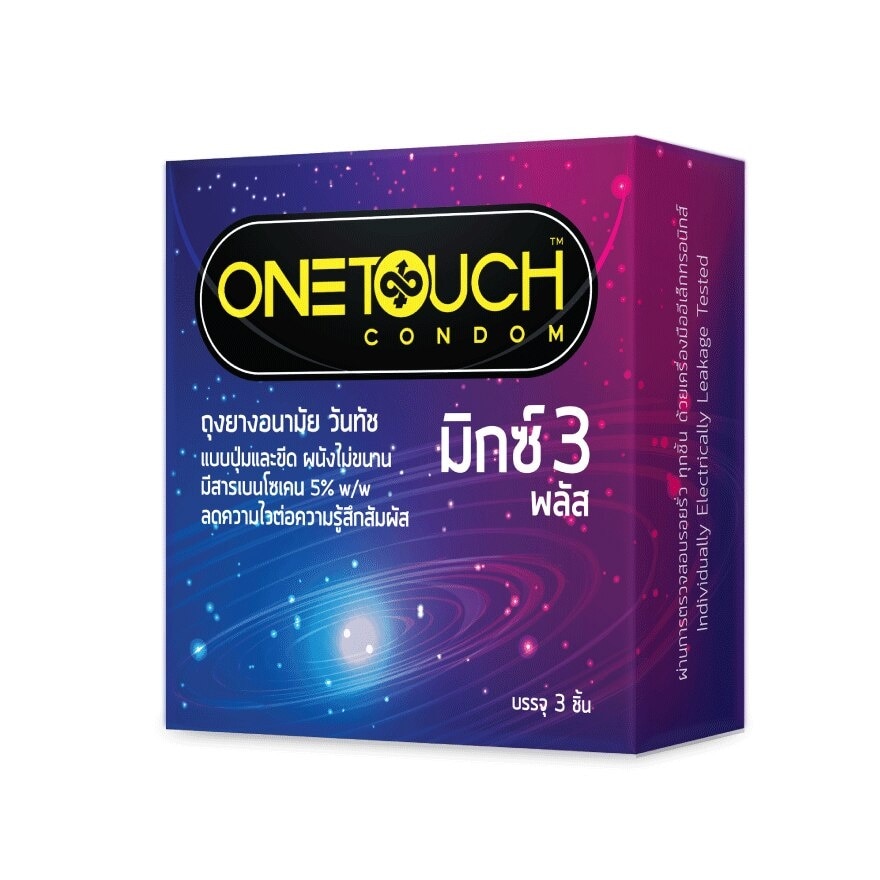 One Touch Mixx3 Plus Condom 3pcs