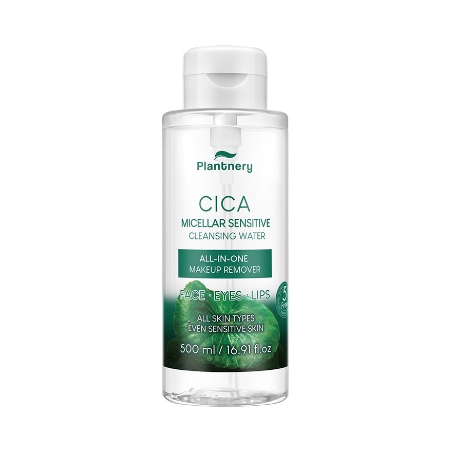 Plantnery Cica Micellar Sensitive Cleansing Water 500 ml.