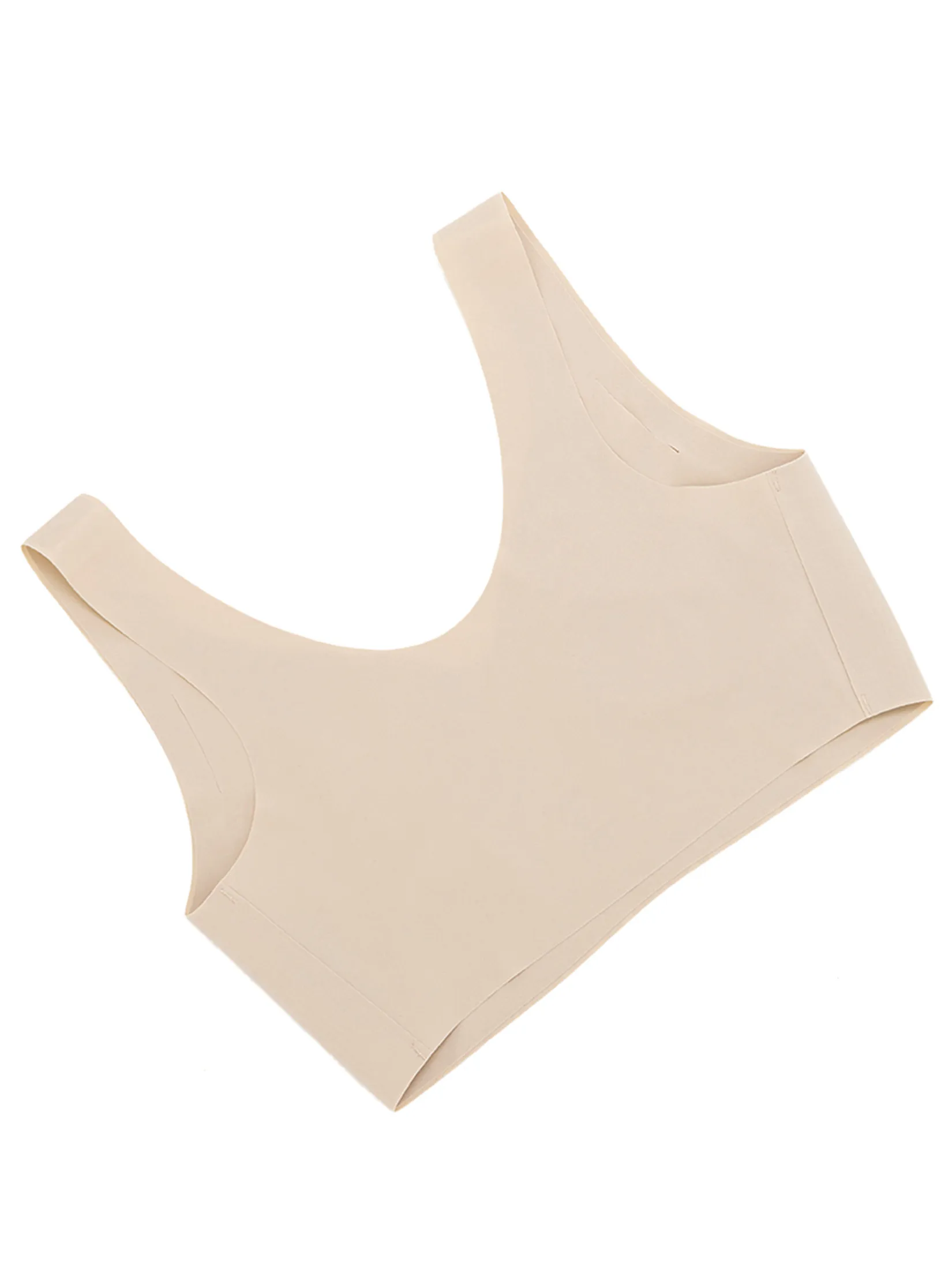 SABINA [Pack 4 Piece] [Online Exclusive] Perfect Bra Seamless Wireless Bra - Sand
