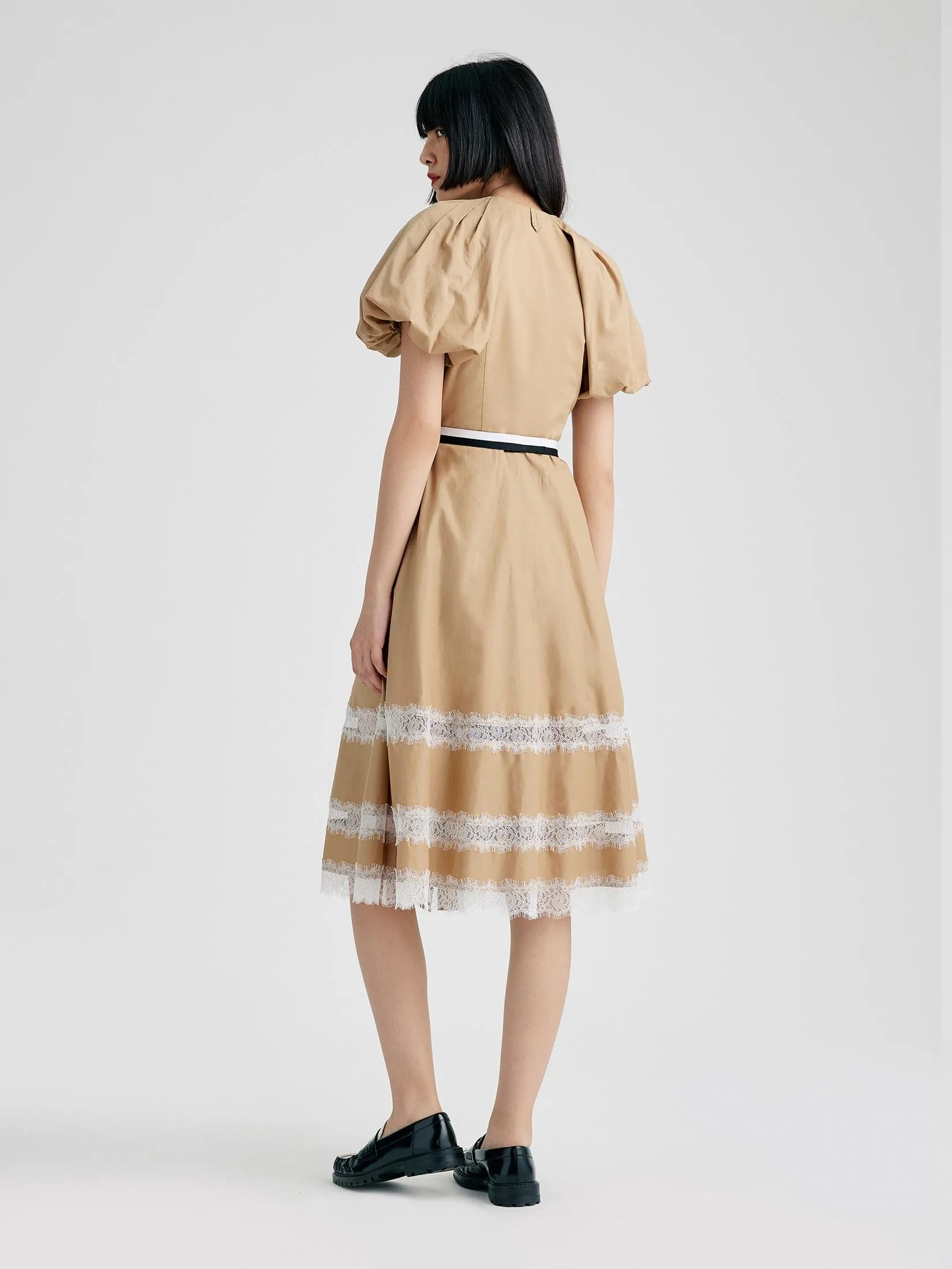 ASV (AW24)Suzane Balloon Women Dress Beige