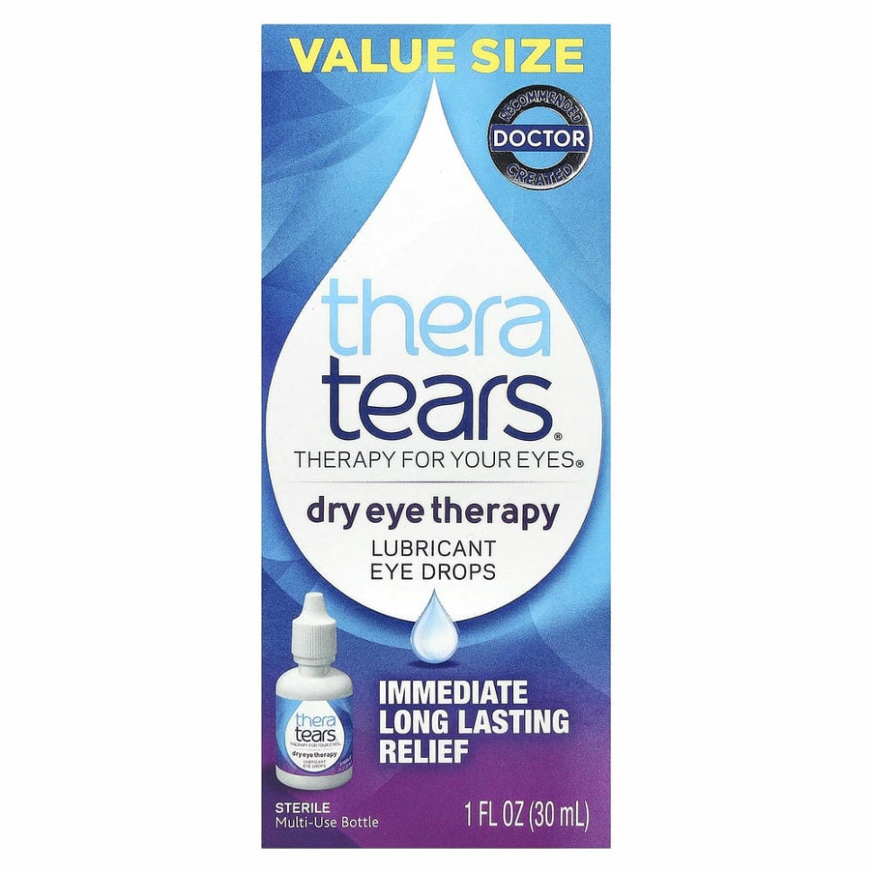 TheraTears, Dry Eye Therapy, глазные капли со смазкой, 30 мл (1 жидк. Унция)