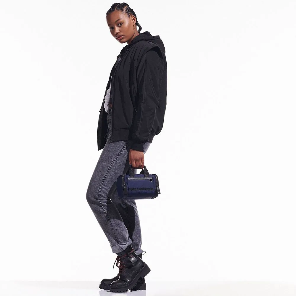 KARL LAGERFELD CARA LOVES KARL Transformer Bomber Black