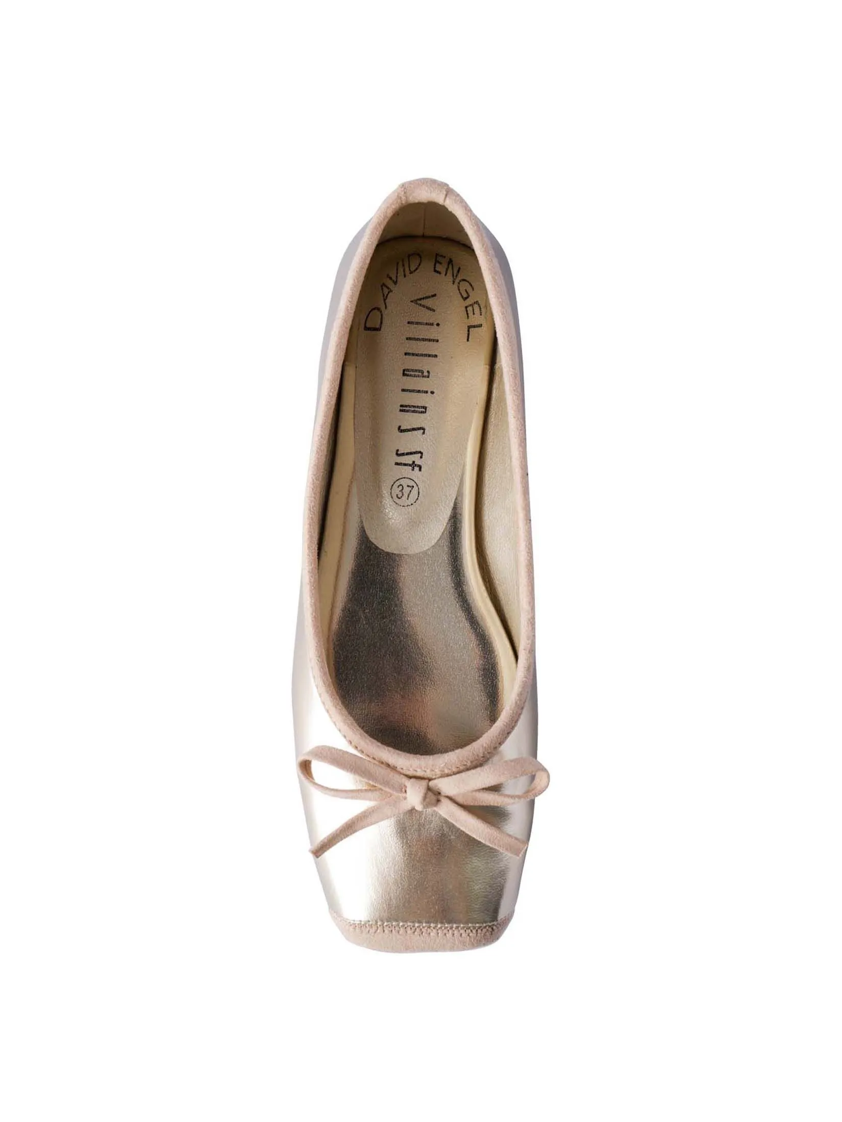 VILLAINS SF CELIS Women's Ballet Flats GOLD