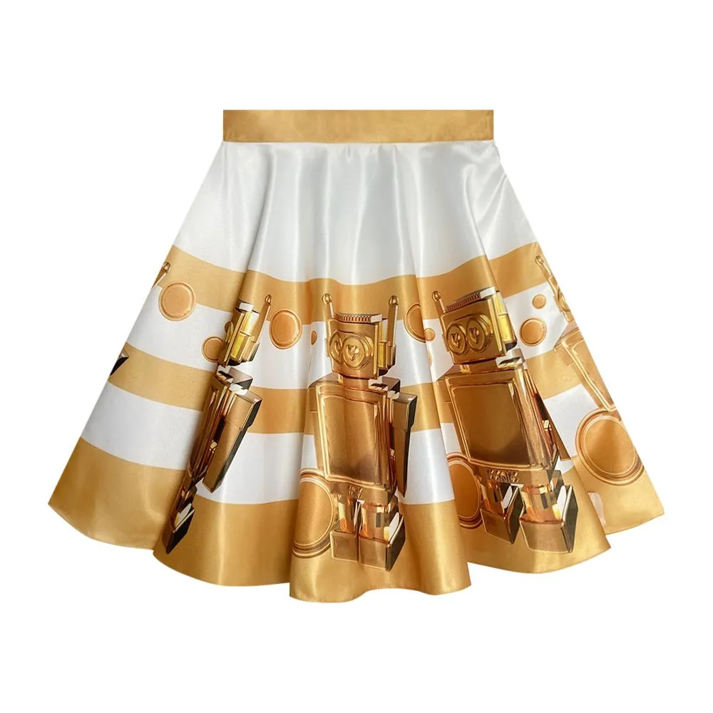ICONIC GOLD BOT SKIRT