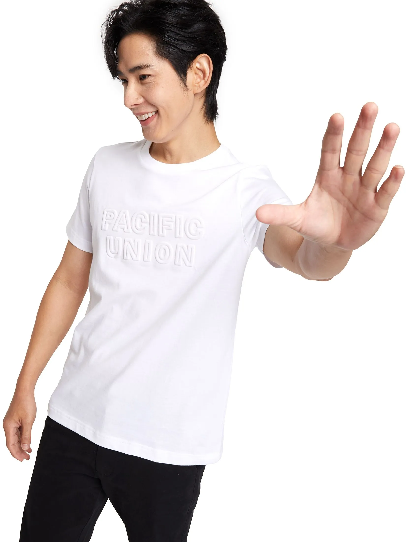 PACIFIC UNION Men T-Shirt Embossing Logo