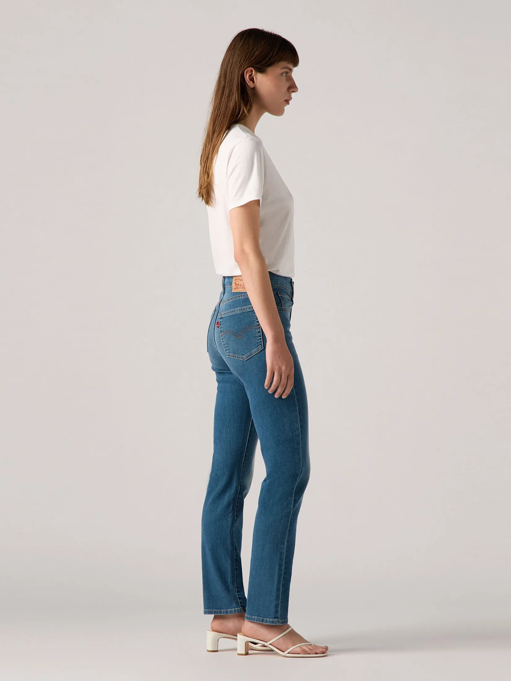 LEVI'S Women's 724 High-Rise Straight Jeans Navy Blue