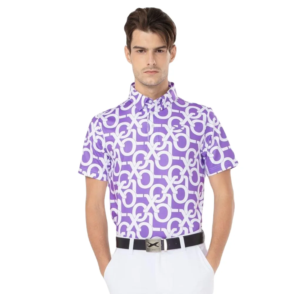 XOLO Purple COLOURFUL POLO (040046) Size - 3XL