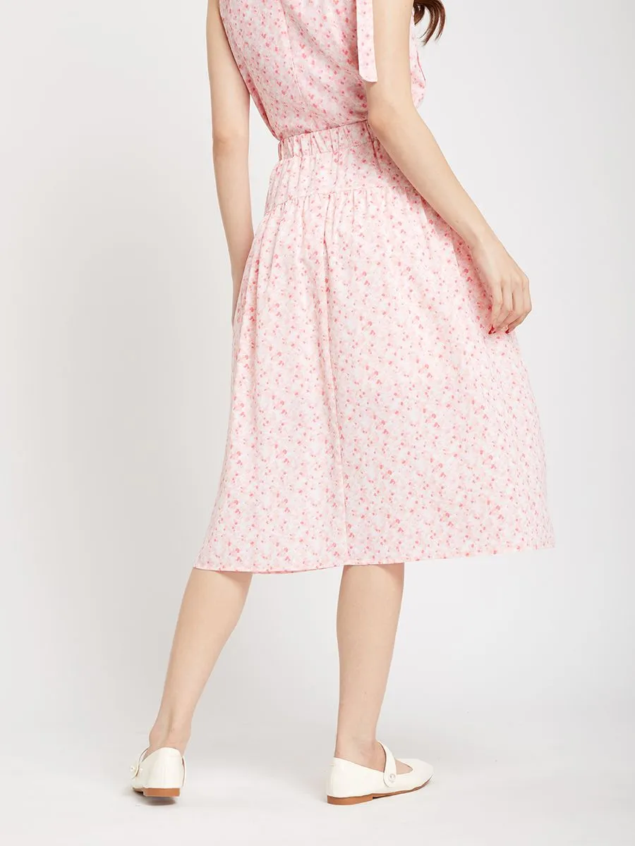 LOLITA Women Flare Skirt High Waist