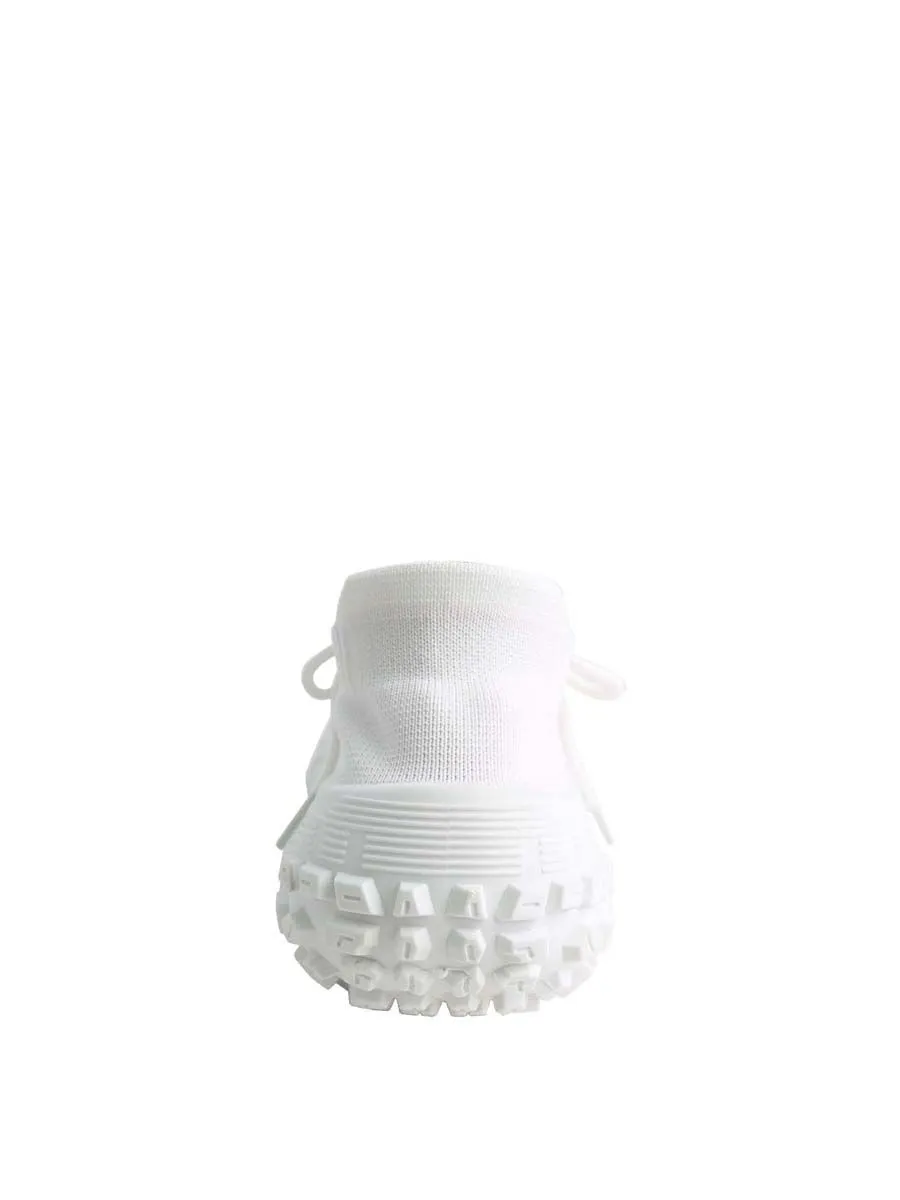 VILLAINS SF ROBOT-2 Women's Platform Comfort Sock Sneakers WHITE FUCSHIA