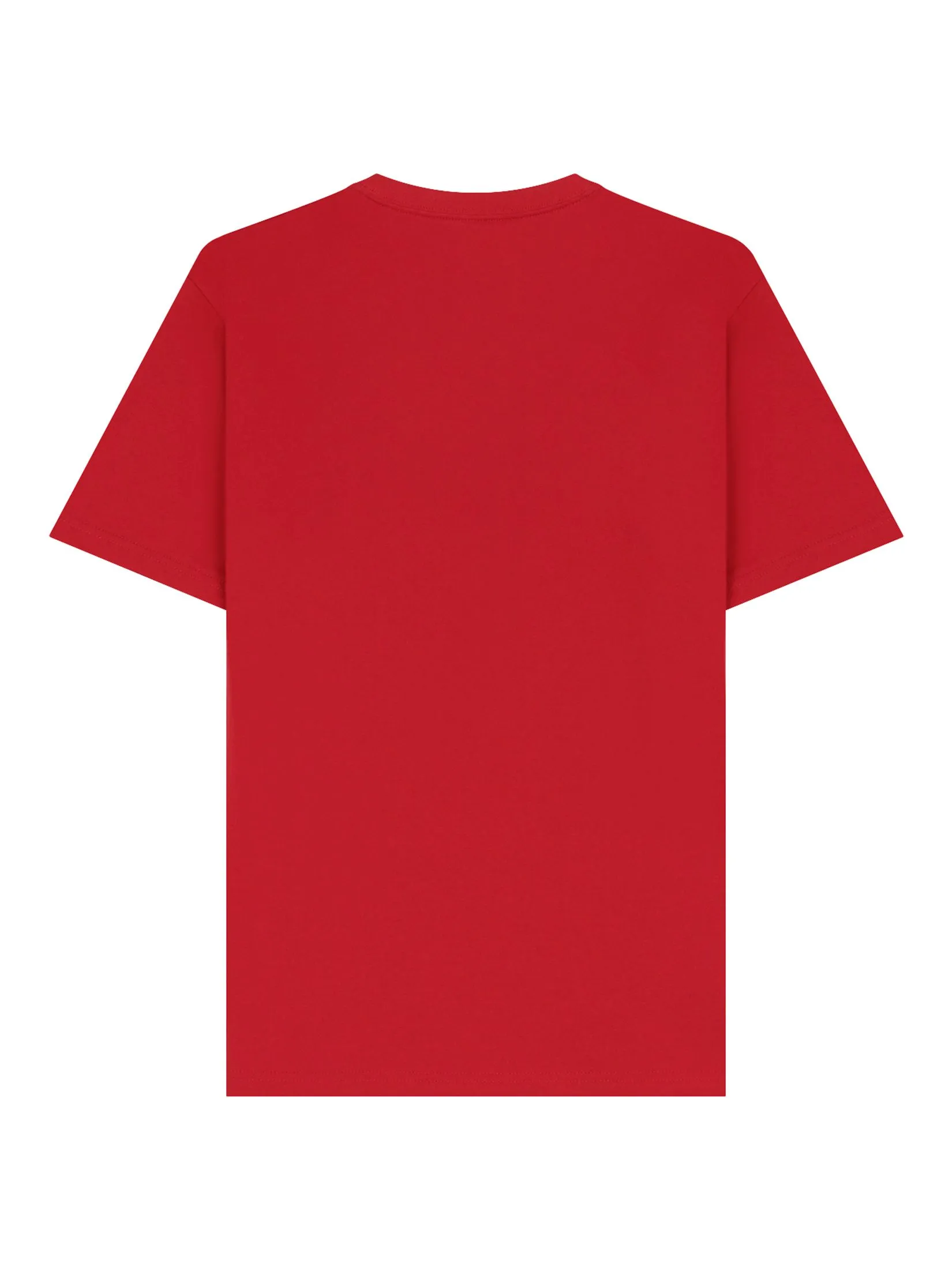 GIORDANO Men's Slim Jersey Printed Tee (Blessing)  Haute Red