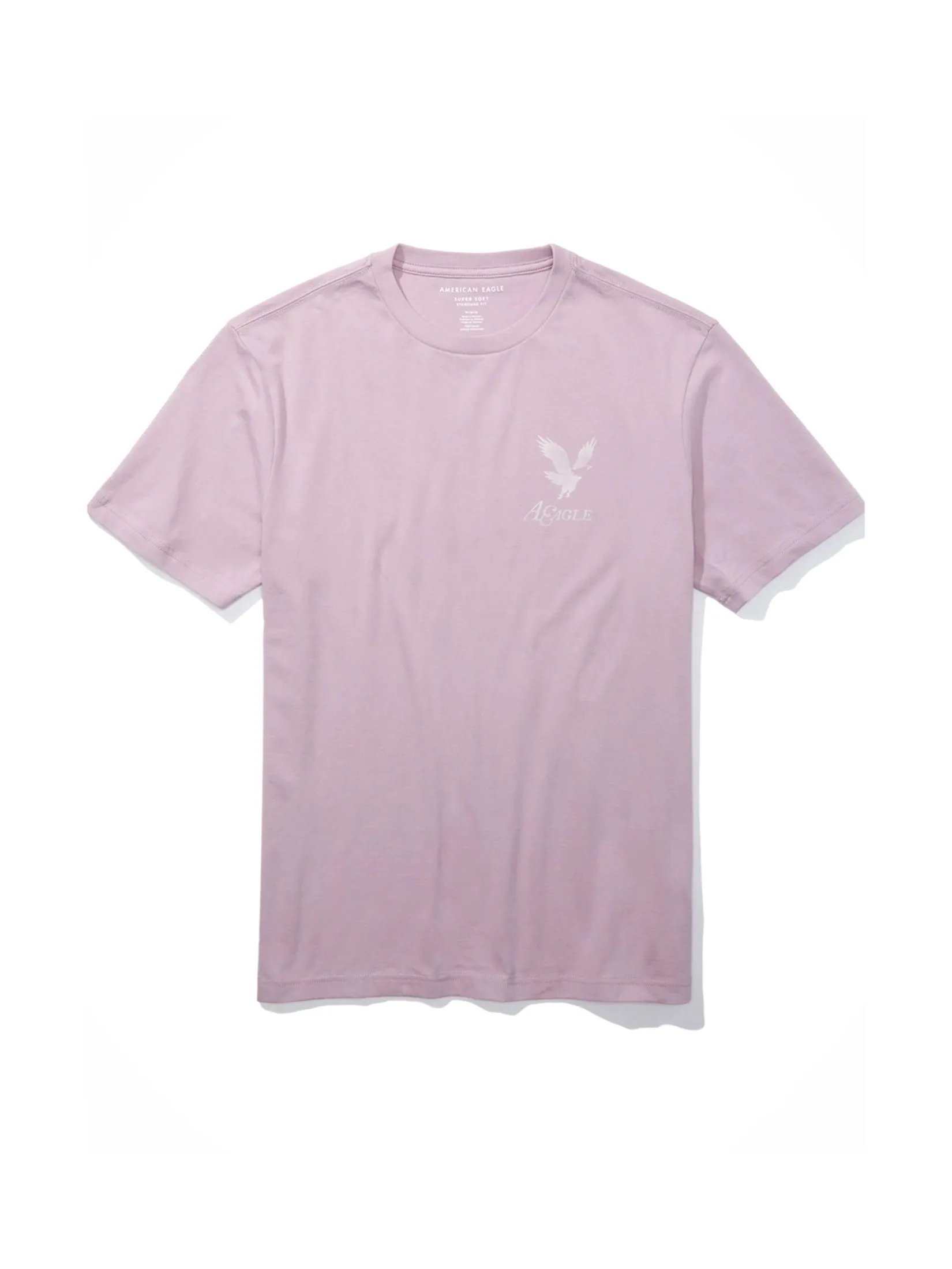 AMERICAN EAGLE MEN G MFO SS SET IN TEE- PC DYE + SERIOUSLY SOFT WASH 500 PURPLE