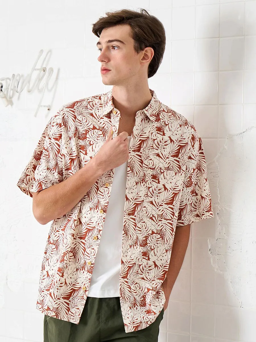 OASIS Men's Short sleeve Shirt Orange