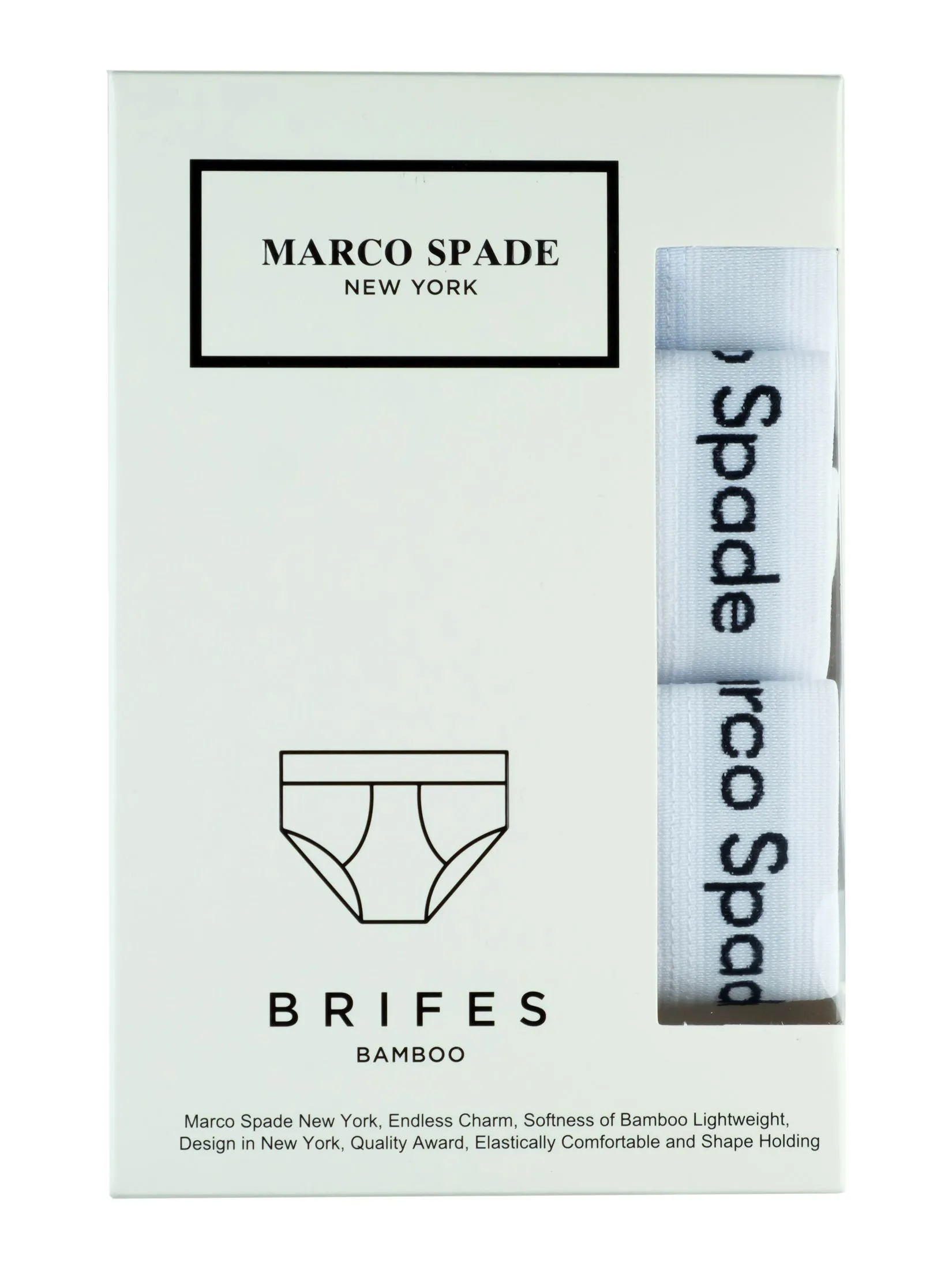 MARCO SPADE Marco Spade men's underwear, Pack of 3 colors: black/gray/white Briefs  Bamboo