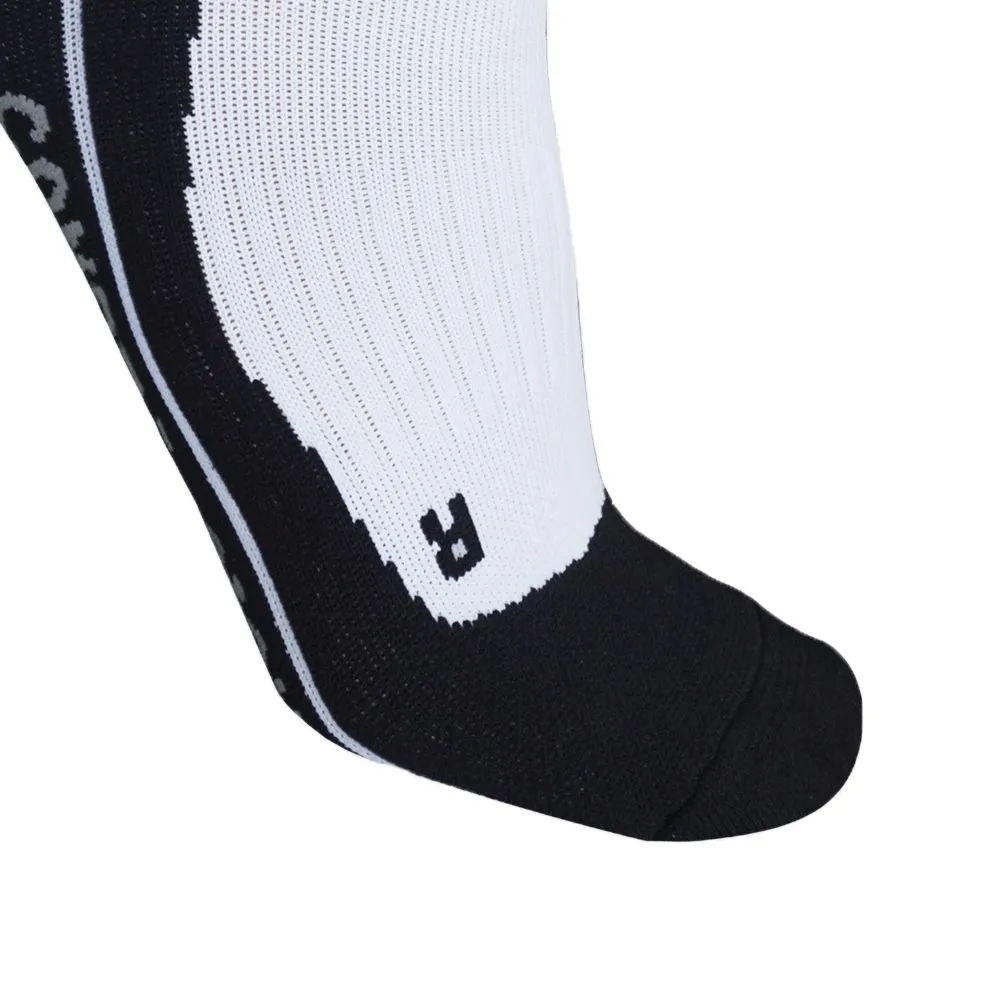 SPANDEX Whit/Black-RS001-Compression Socks Short