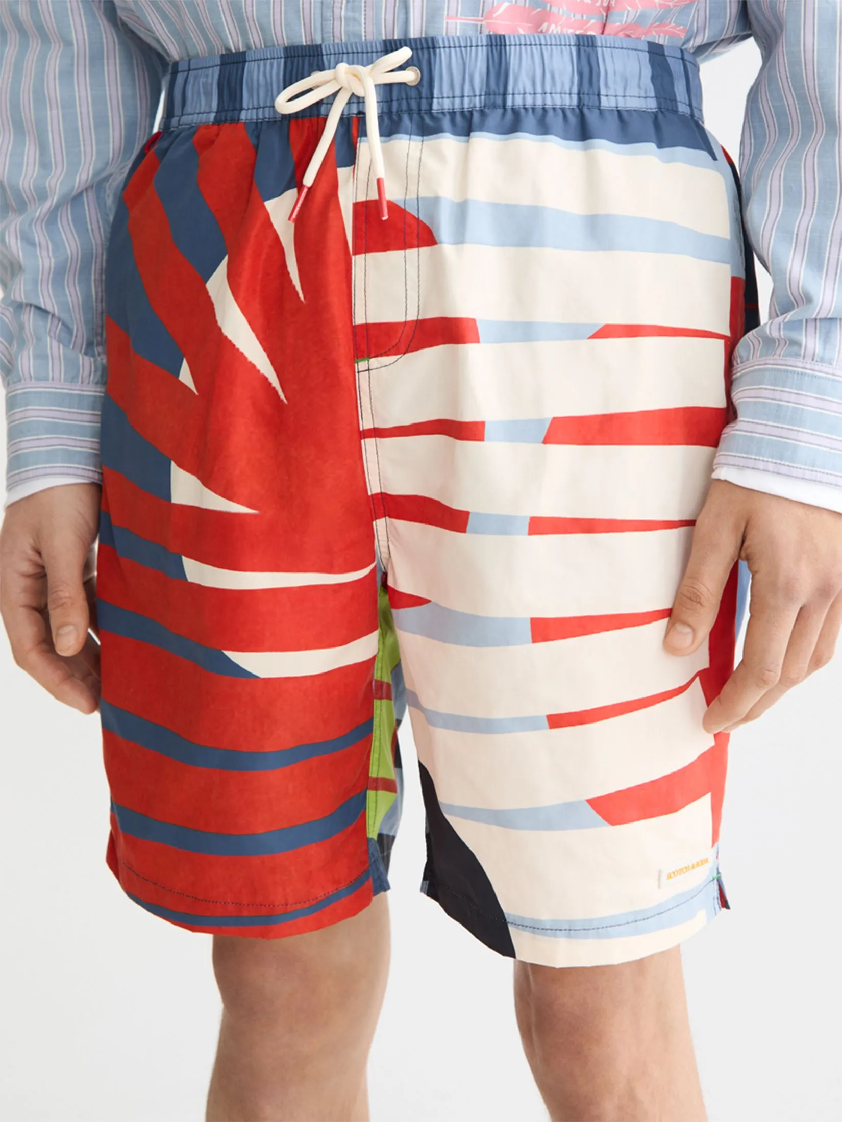 SCOTCH&SODA Men Swim Shorts Printed Longer-Length