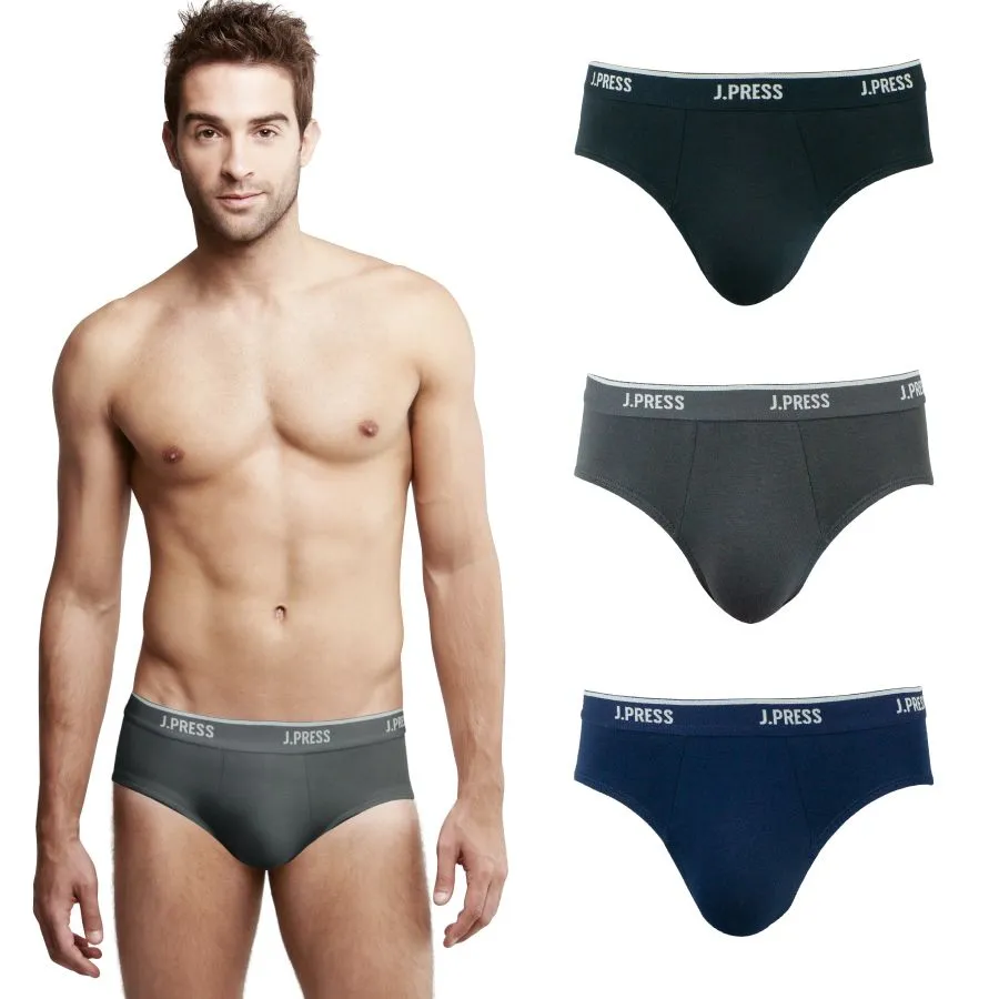 J.PRESS Men's Brief Underwear no.2100 (PACK3 - Assorted colour)