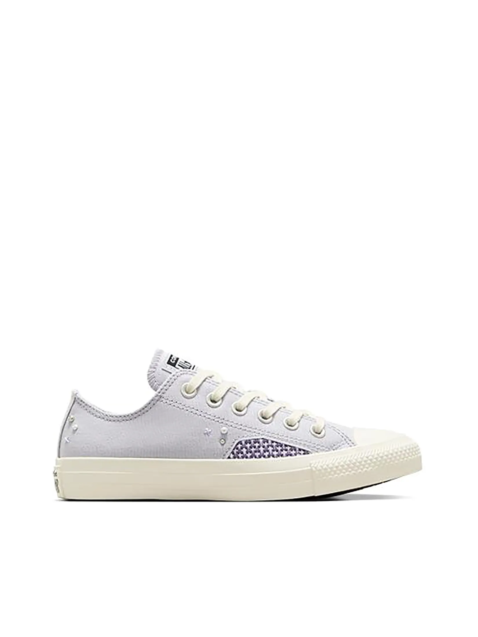 CONVERSE Women Sneakers CTAS Mended Embellishment Ox Grey Size - 7 US