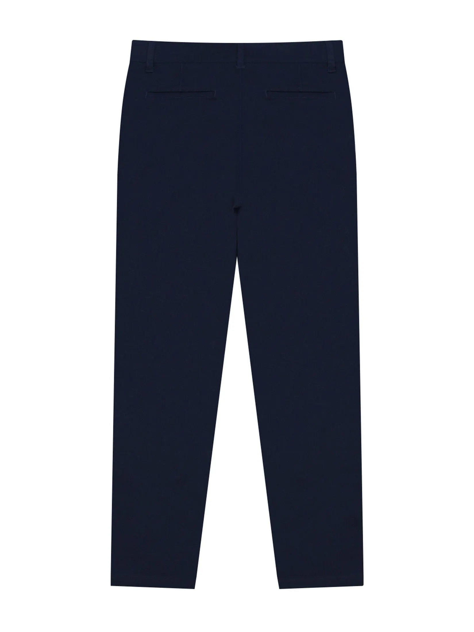 GIORDANO Women's Regular Khaki Pants (180° Elastic Waist) White Navy