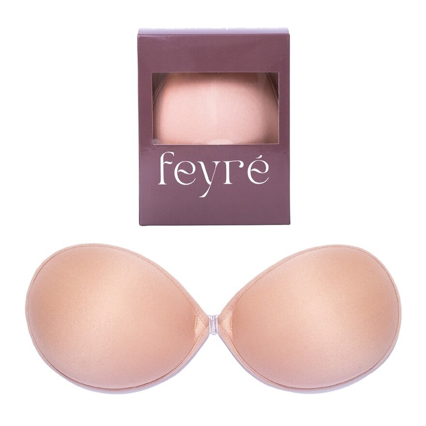 Feyre Round Shape Fabric Bra 2cm. Sponge Beige Size C