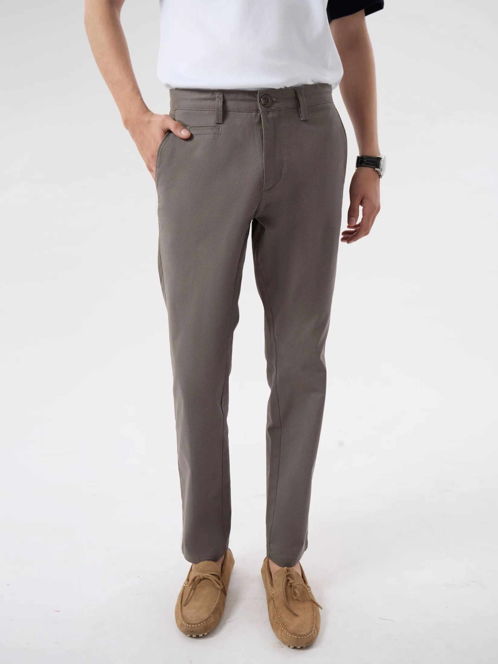 LTD Slim Fit Chino Pants Men Grey