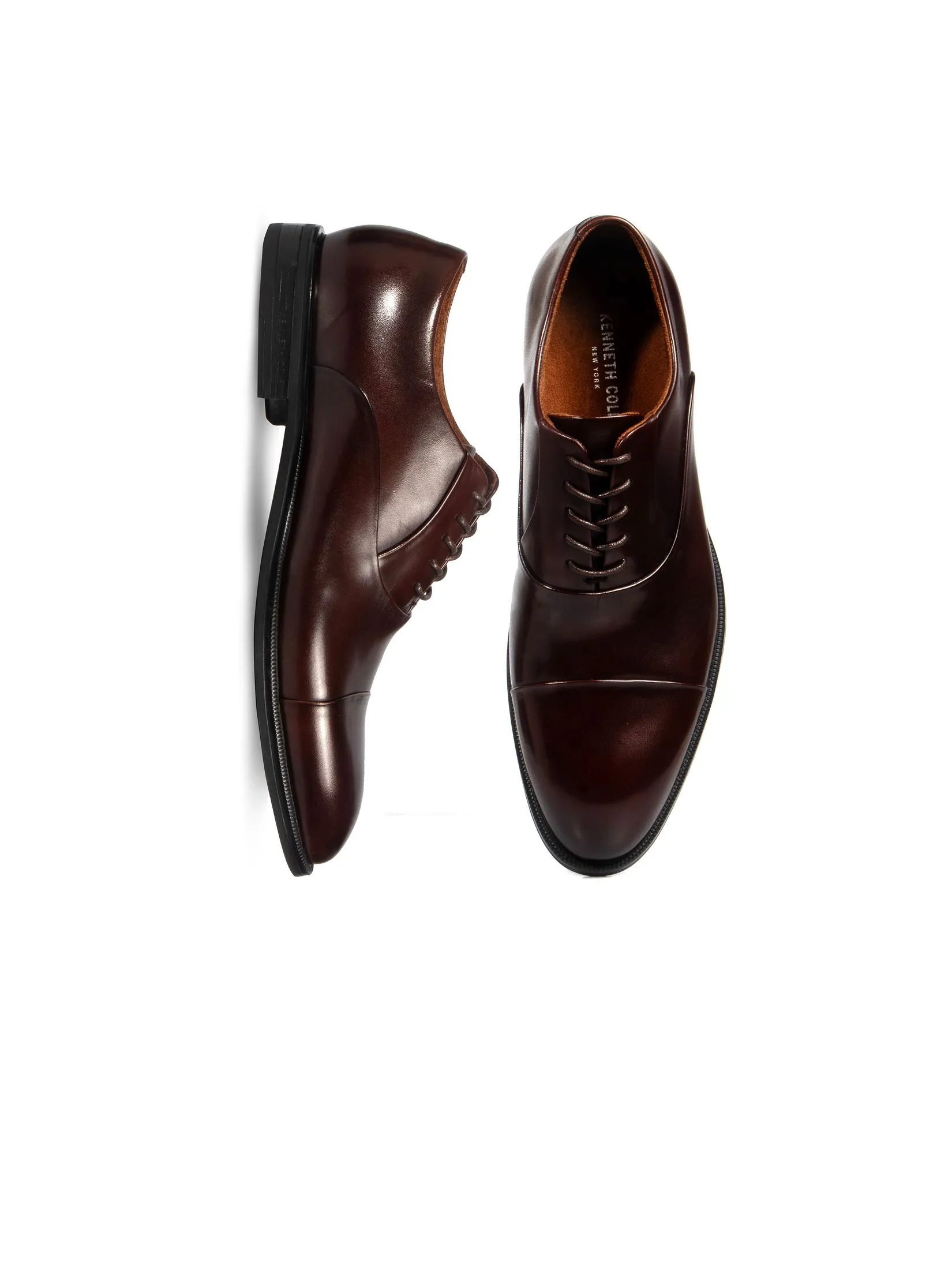 KENNETH COLE MEN DRESS SHOES REBOUNDPOD LACE UP D / BROWN