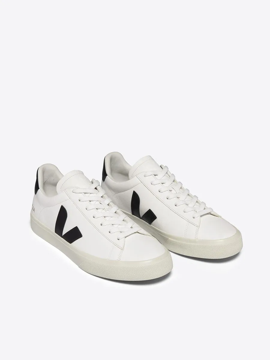 VEJA Men Sneaker Campo Chromefree Leather Extra White Black