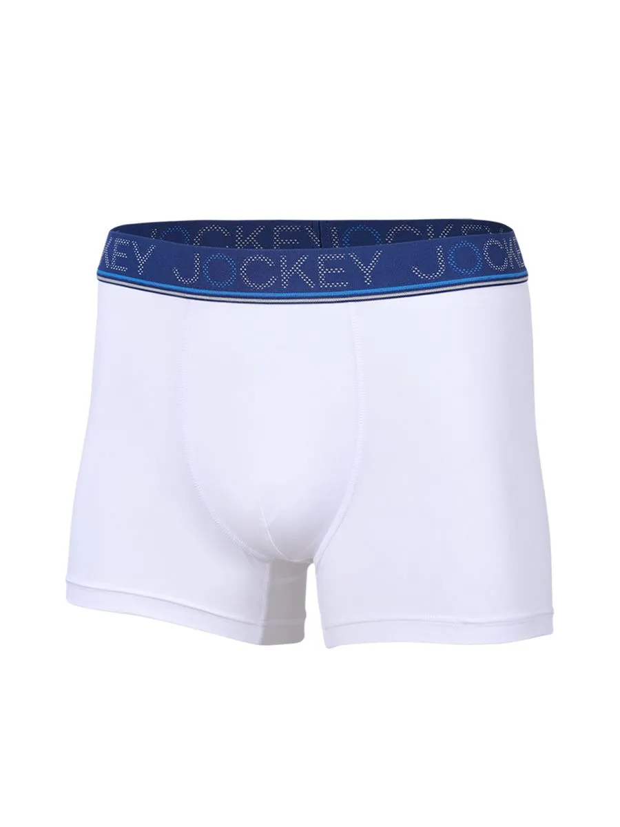 JOCKEY UNDERWEAR Men's COOLING JADE TRUNKS WHITE
